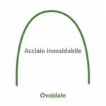 Archi in acciaio inox ovoidale - 10 pezzi