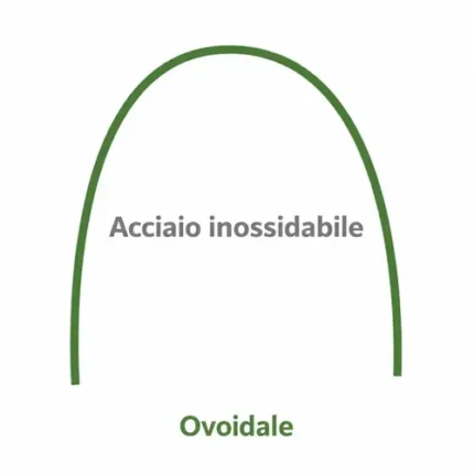 Archi in acciaio inox ovoidale - 10 pezzi