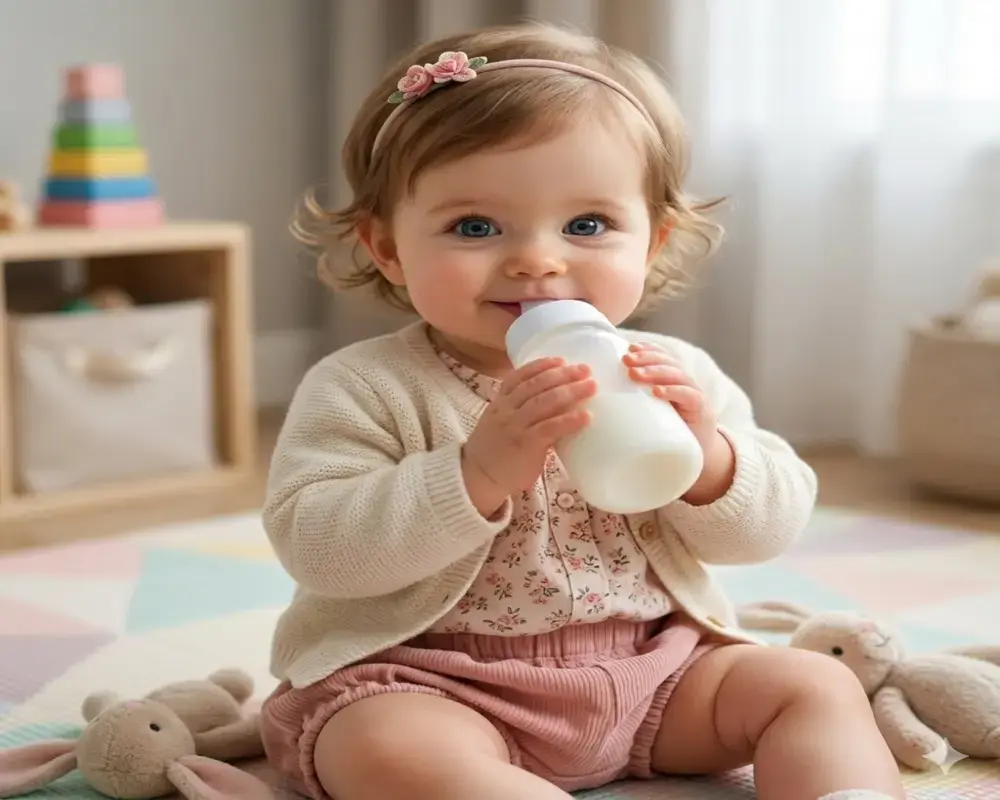Carie da biberon bambino