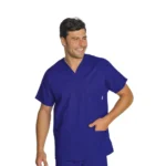 Casacca collo a V blu