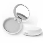 Contenitore retainer con specchio bianco