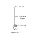 Puntali miscelatori 1:1 turchese 50pz - immagine 2