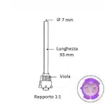 Dimensioni miscelatore viola