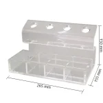 Dimensioni organizzatore pistola dispenser 4 slot