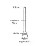 Puntali miscelatori 1:1 gialli 50pz  - immagine 2