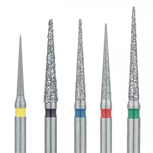 Fresa diamantata conica turbina