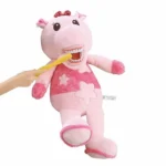 Ippopotamo rosa modello lavaggio denti