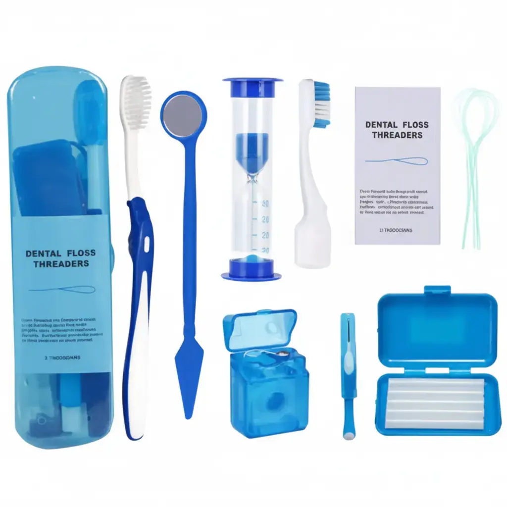 Kit igiene apparecchio ortodontico 8 pezzi Kit igiene apparecchio ortodontico 8 pezzi