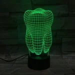 Lampada forma dente 3D