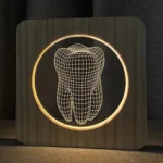 Lampada led in legno