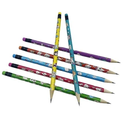 Matita con gomma grafica denti