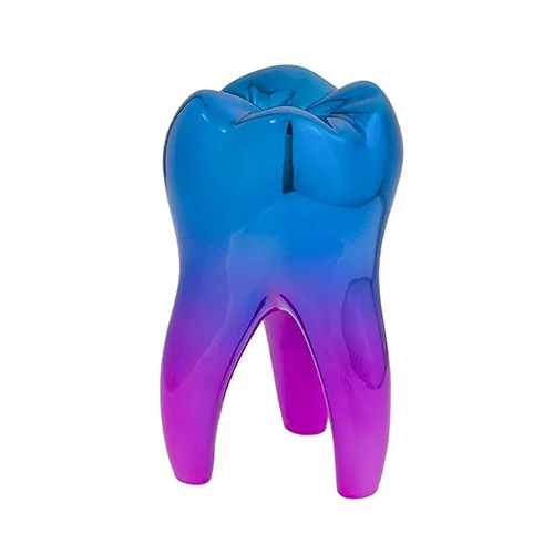 Molare gradiente blu-fucsia sopramobile 14cm