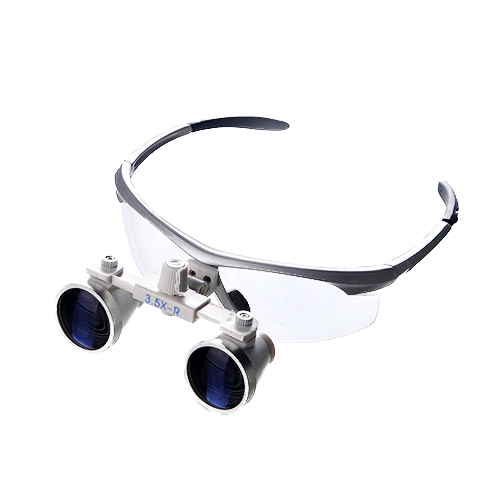 Occhiali binoculari flip type argento Occhiali binoculari flip type argento