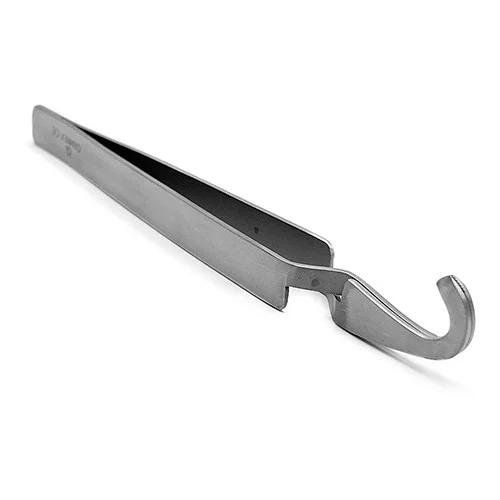 Pinzetta ricurva posizionamento brackets