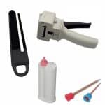 Pistola cartuccia e punte miscelazione