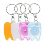 Portachiavi colorato con filo interdentale