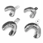 Portaimpronte perforati inox set 8pz