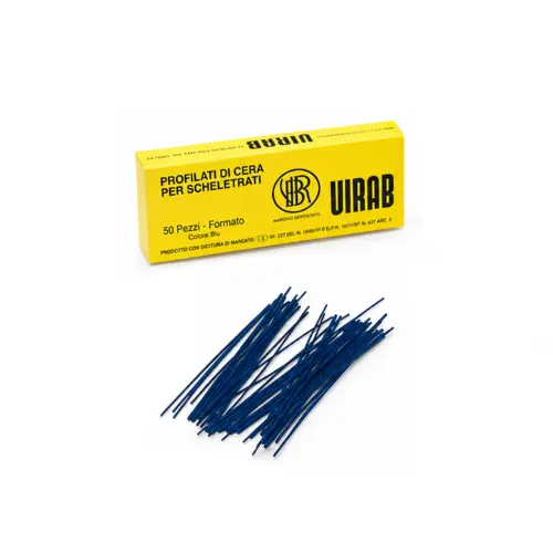 Profilati di cera blu 10cm - 50pz