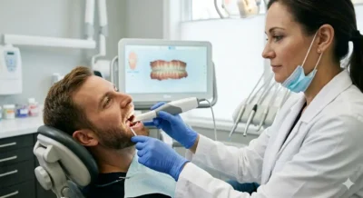 Scansione bocca con scanner intraorale