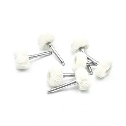 Spazzola cotone lucidatura contrangolo