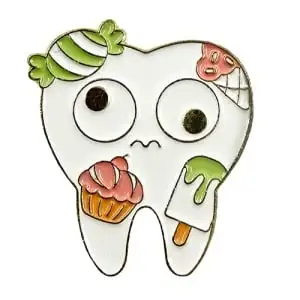 Spilla molare con dolci