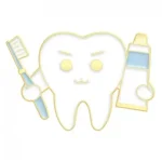 Spilla molare spazzolino e denti