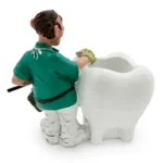 Statuetta dente porta matita